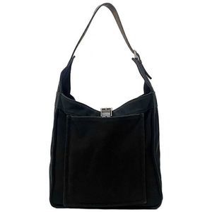 Hermes Shoulder Bag Marwari GM Black Tote Bag Canvas Leather